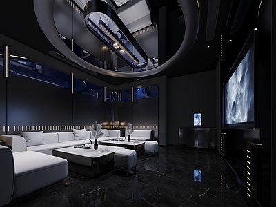 现代机械风KTV 包厢