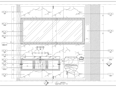 洗手间台盆及浴缸墙身大样图 施工图 家具节点