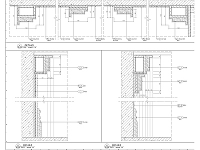 样板间墙身大样图 施工图 墙面通用节点