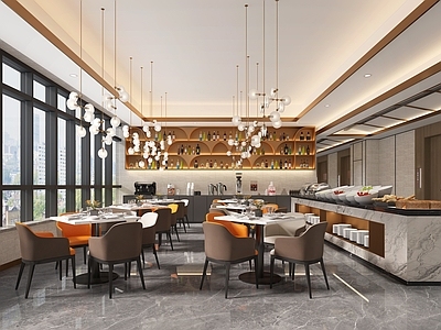 现代自助餐厅