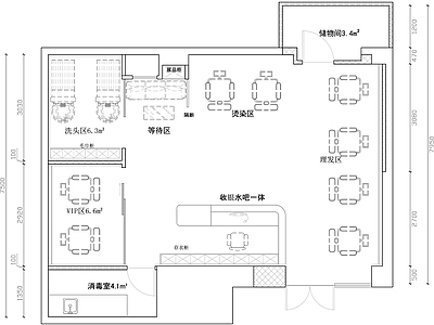理发店 施工图
