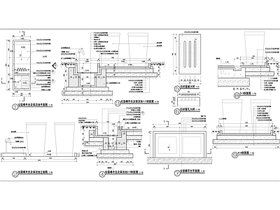 垃圾桶平台及保洁池 施工图