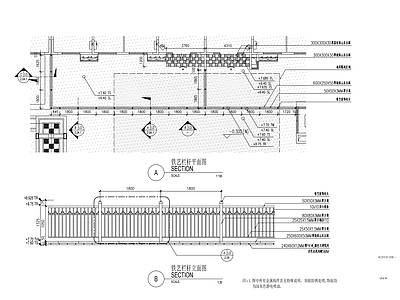 铁艺栏杆详图 施工图