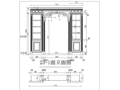 欧式玄关柜 图库 柜类 家具节点详图