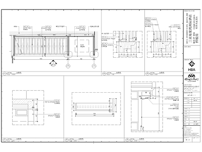 三亚洲际酒店样板房迷你吧衣柜书桌架子 施工图 家具节点 家具节点详图
