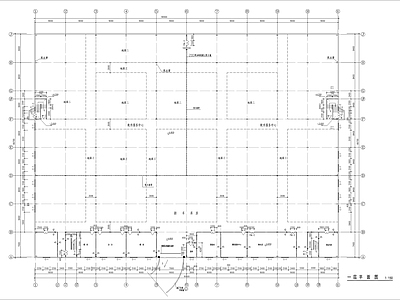 二层4S店汽车展厅建筑 施工图 展销厅