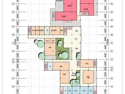 老年活动中心建筑 施工图