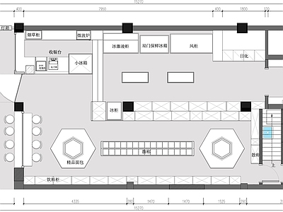 零食店平面布置图