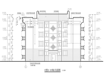 三款经典中式微派建筑  施工图