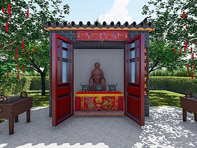 中式土地庙