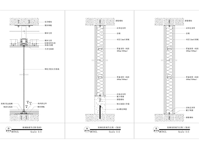 墙面工艺节点图合集 施工图