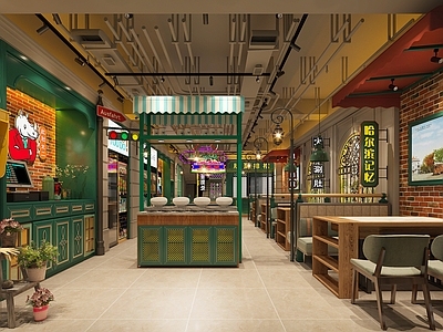 工业风复古火锅店