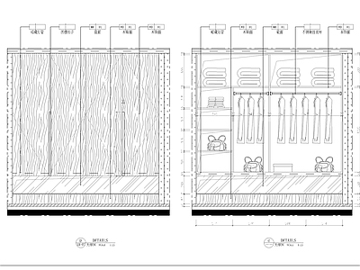 衣柜分割节点详图 施工图 柜类 家具节点详图