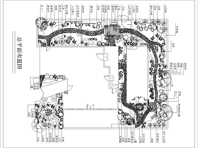 私家花园景观平面图