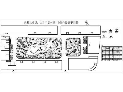 机关单位庭院景观平面图