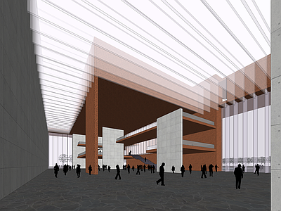现代展览馆建筑 清华大学艺术公建博物馆