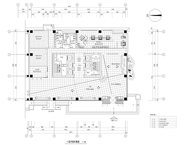 电视台办公楼装修图 施工图