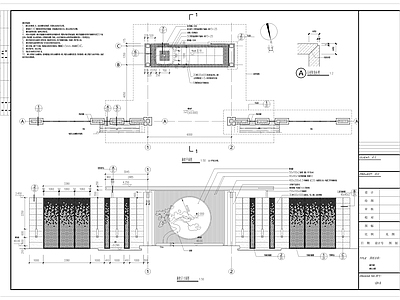 景观入口铝板廊架 施工图