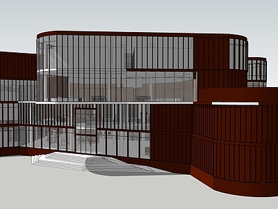 现代展览馆建筑