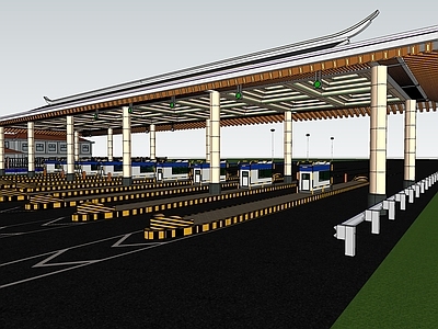 现代收费站 高速收费站 高速收费口