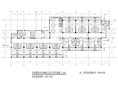 养老院建筑平面图
