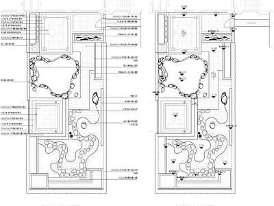 新中式样板庭院景观 施工图