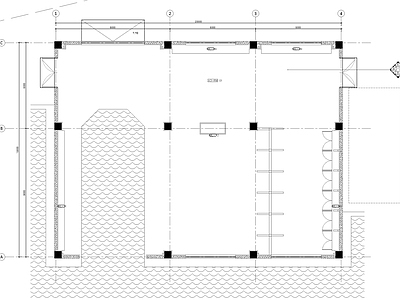 室外船坞休息等待建筑 施工图