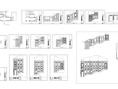 法式楼梯护墙板 图库