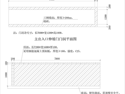 电动伸缩门大样 施工图 通用节点