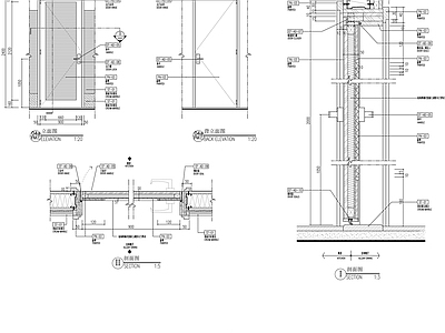 防火门节点 施工图 通用节点