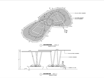 儿童区廊架详图 施工图