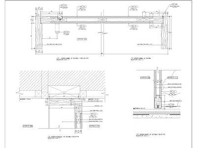 木门节点大样 施工图 通用节点