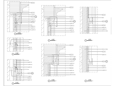 墙身及角线节点大样 施工图