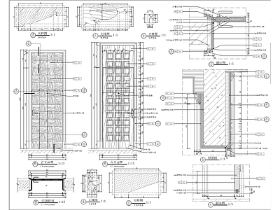 造型门节点大样 施工图 通用节点