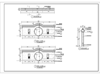 月洞门景墙 施工图