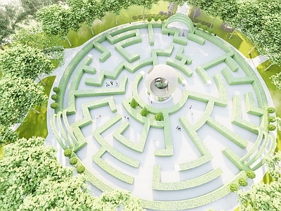 现代植物迷宫 口袋公园