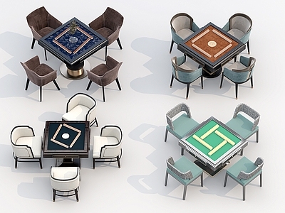 现代麻将桌 麻将机 棋牌桌
