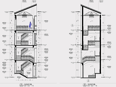楼梯间剖面 施工图