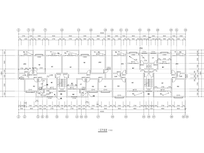 六层学校公寓建筑 施工图