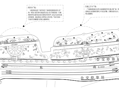 沿江湖滨公园景观总平面图