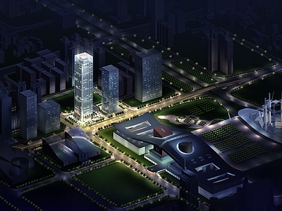 深圳荣超中心办公楼建筑效果图 施工图