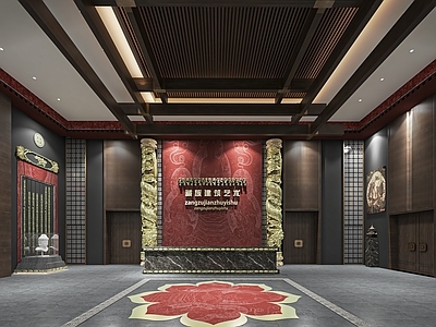 现代藏族建筑博物馆 博物馆 展览馆 陈列馆 文化墙 展馆 展板 展示墙