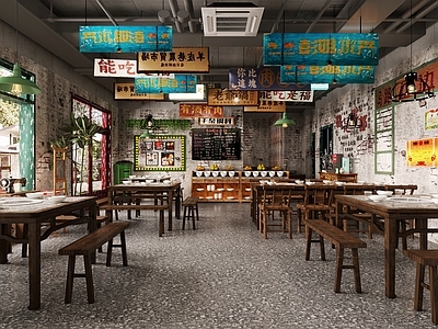 工业风火锅店