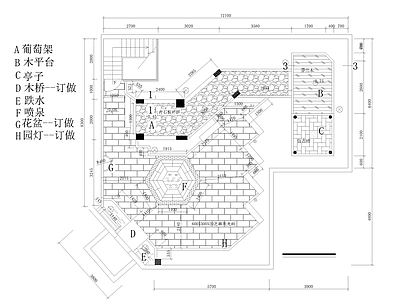 屋顶花园平面布置图