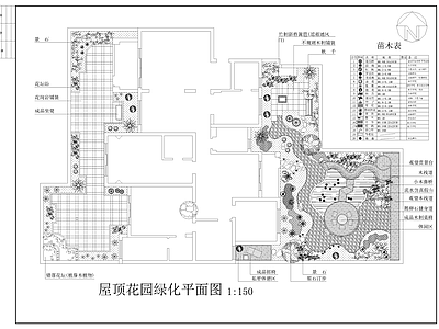 屋顶花园布置图