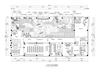 屋顶花园平面布置图