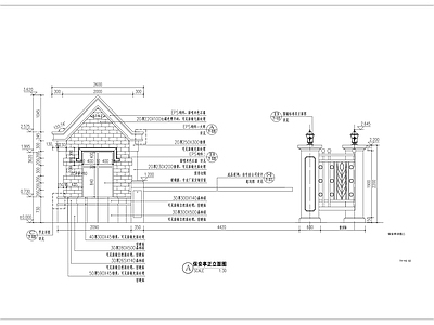 欧式保安亭 施工图