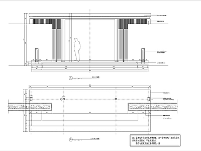 主入口大门详图 施工图 通用节点