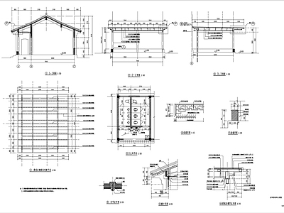 老年活动中心建筑改造详图 施工图 建筑通用节点