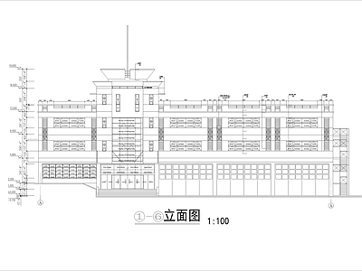 消防队办公指挥楼建筑 施工图